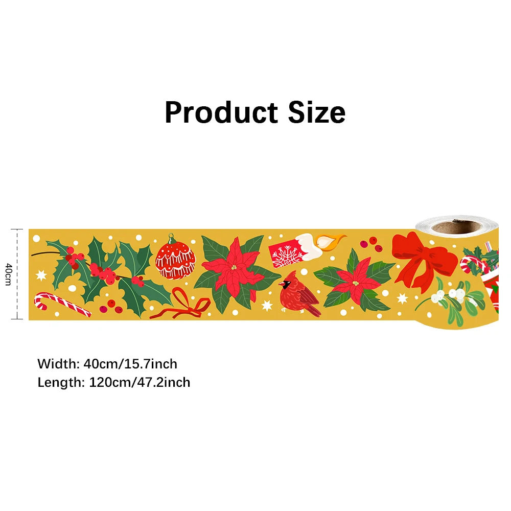10X240cm Long Strip Wall Stickers Floor Kitchen Bathroom Living Room Skirting Line Wall Decor Waterproof Peel & Stick Wallpaper