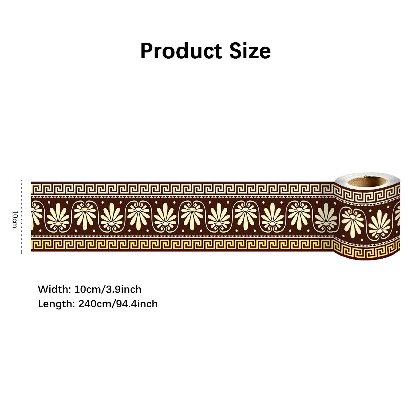 10X240cm Long Strip Wall Stickers Floor Kitchen Bathroom Living Room Skirting Line Wall Decor Waterproof Peel & Stick Wallpaper
