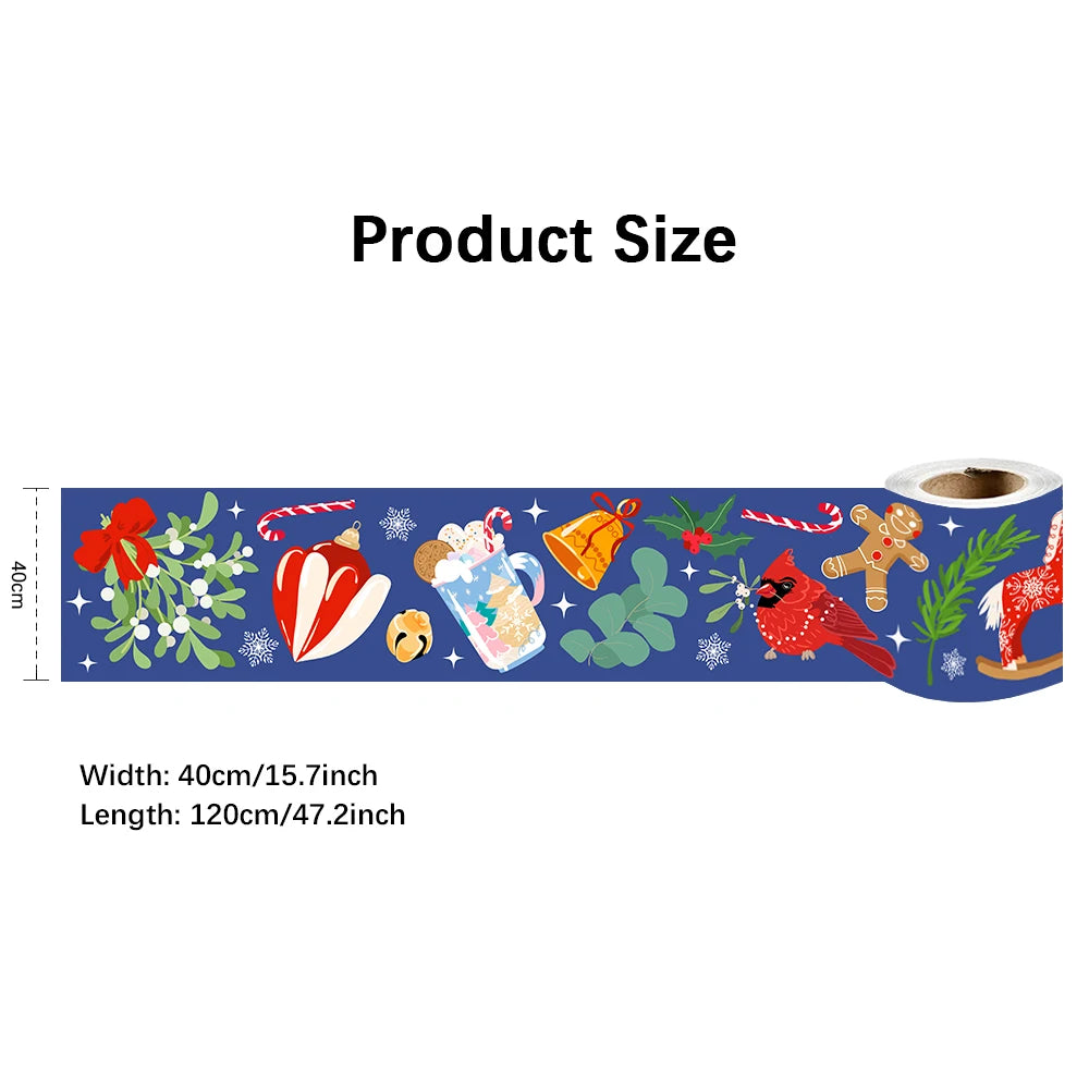 10X240cm Long Strip Wall Stickers Floor Kitchen Bathroom Living Room Skirting Line Wall Decor Waterproof Peel & Stick Wallpaper
