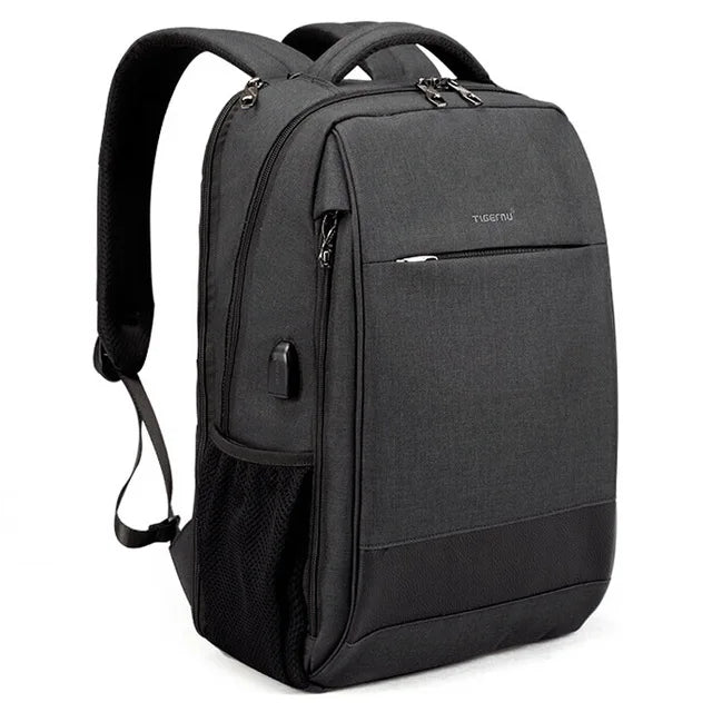 Lifetime Warranty Men's Fashion Travel Backpacks Male Anti theft USB Charging 15.6 Laptop Backpack Waterproof School Bag For Men