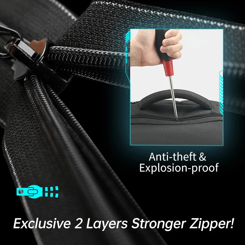 Lifetime Warranty Men's Fashion Travel Backpacks Male Anti theft USB Charging 15.6 Laptop Backpack Waterproof School Bag For Men