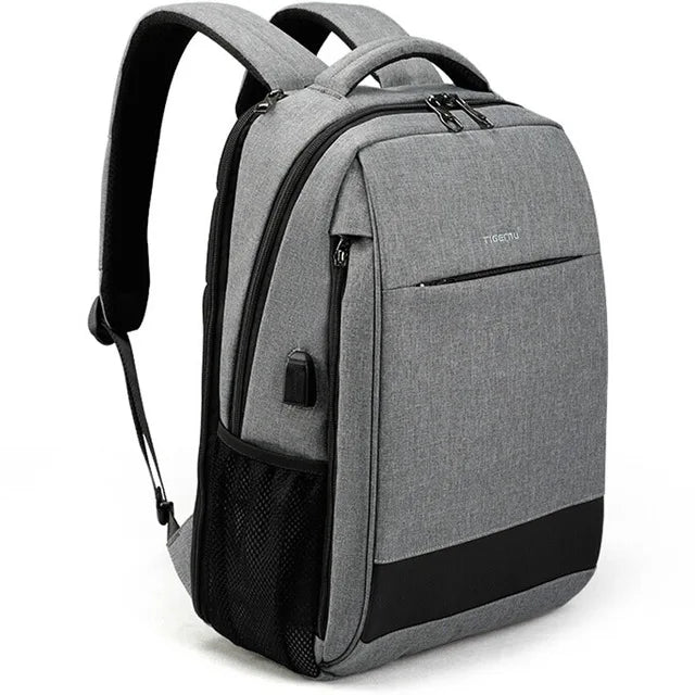 Lifetime Warranty Men's Fashion Travel Backpacks Male Anti theft USB Charging 15.6 Laptop Backpack Waterproof School Bag For Men
