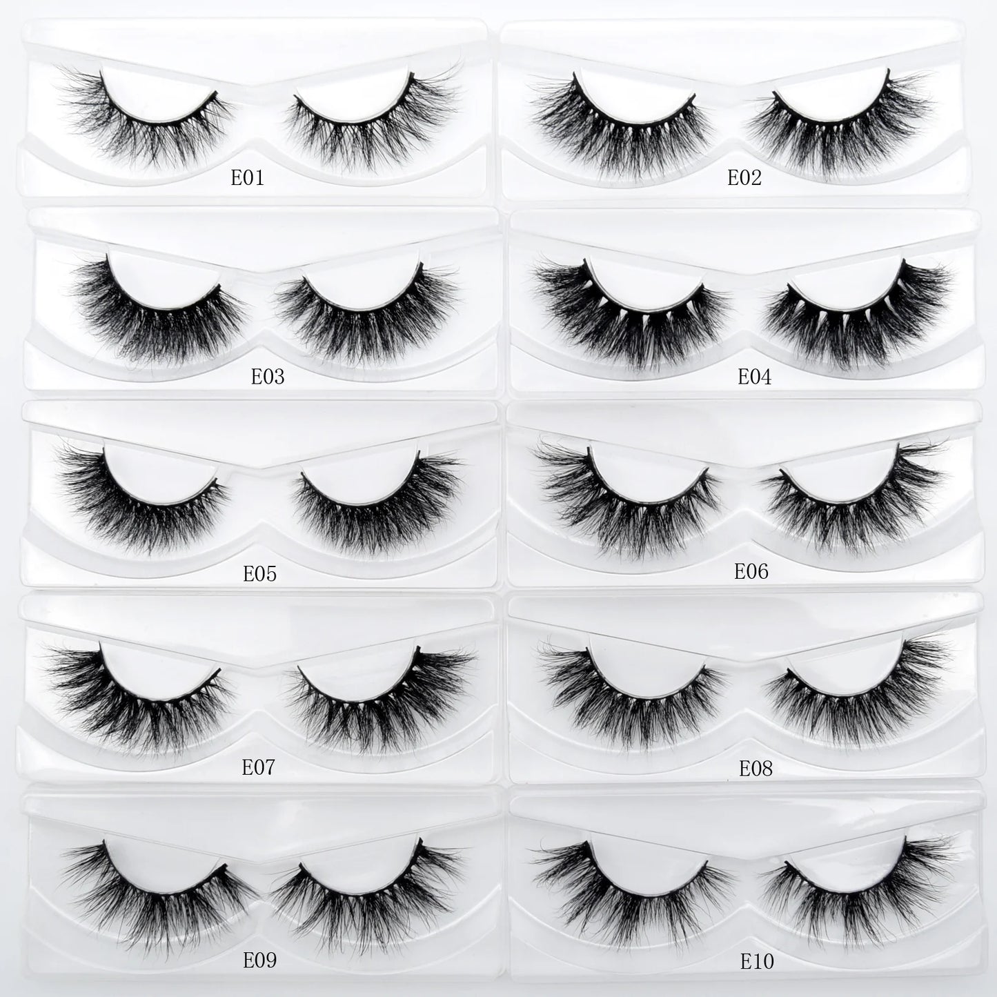 Mink Eyelashes Hand Made Crisscross False Eyelashes Cruelty Free Dramatic 3D Mink Lashes Long Lasting Faux Cils for Makeup Tools