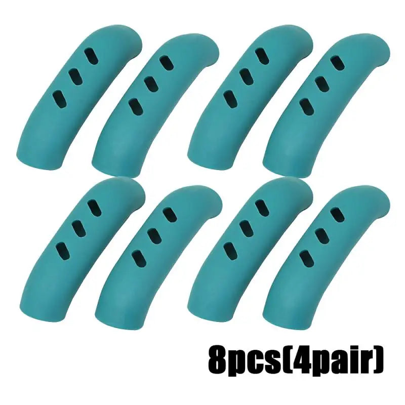 8/4/2pcs Silicone Pan Handle Cover Heat insulation Non-slip Assist handle Holder Hot pot anti-scalding handle pad Kitchen Gadget