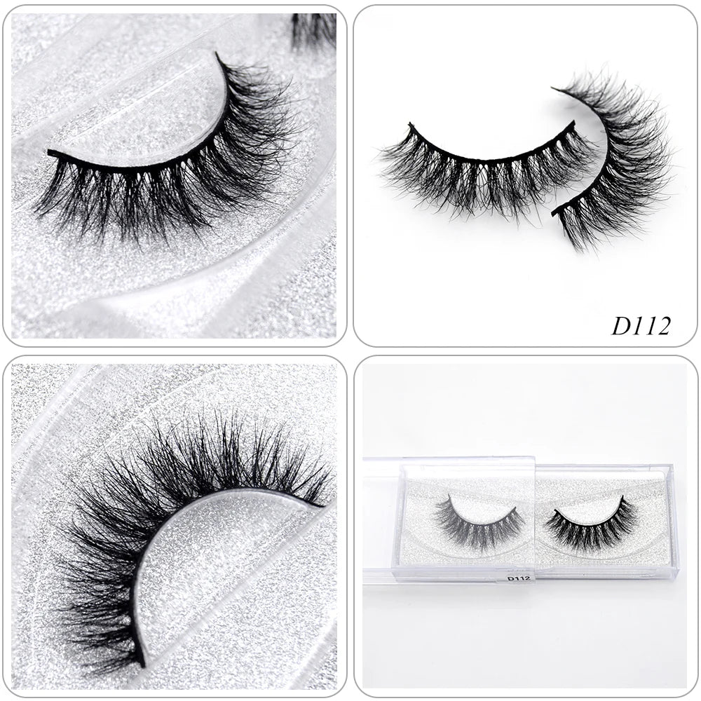 Mink Eyelashes Hand Made Crisscross False Eyelashes Cruelty Free Dramatic 3D Mink Lashes Long Lasting Faux Cils for Makeup Tools