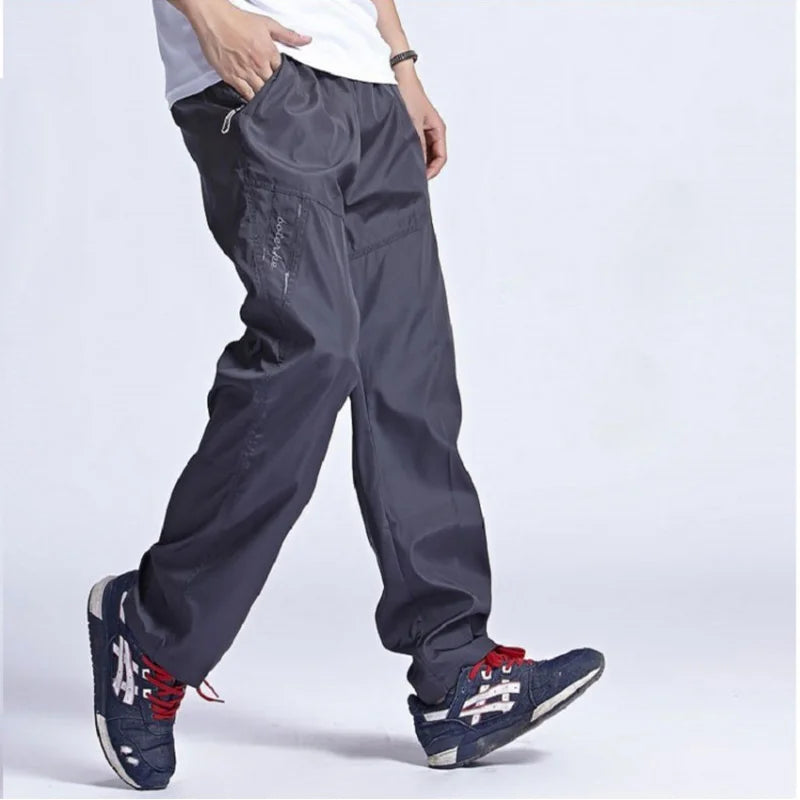 2024 Sportswear Joggers Outside Men's Casual Pants Quickly Dry Breathable Male Pants Men Trousers & Sweatpants Active Pants 6XL