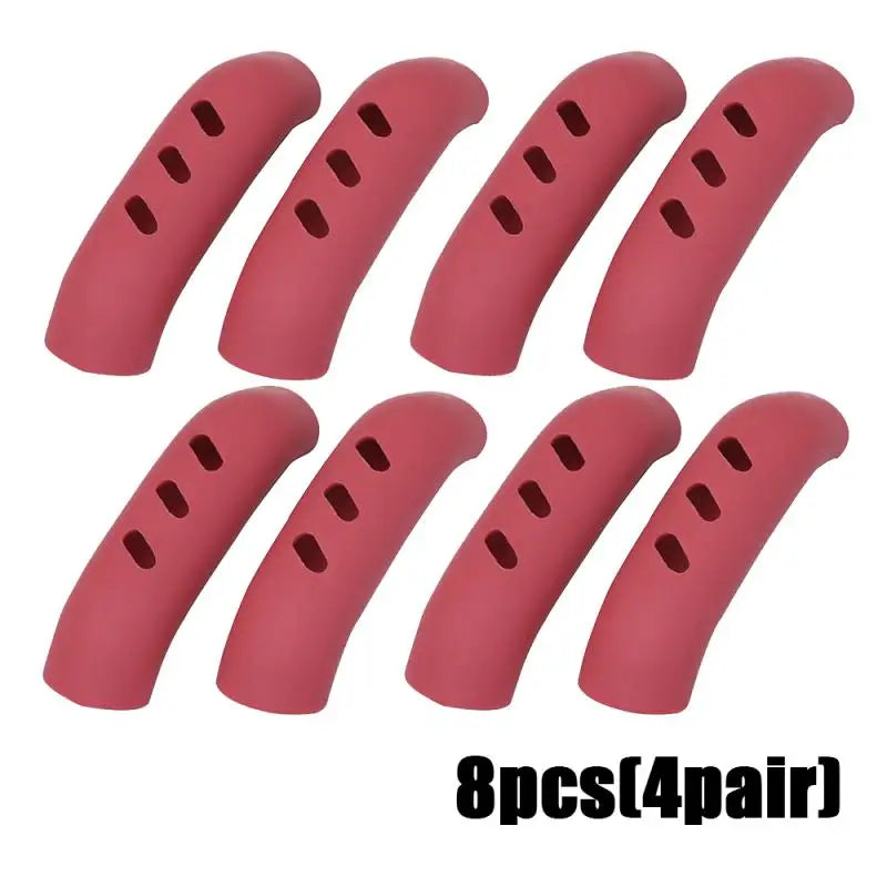 8/4/2pcs Silicone Pan Handle Cover Heat insulation Non-slip Assist handle Holder Hot pot anti-scalding handle pad Kitchen Gadget