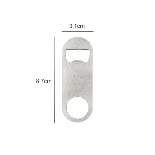 Mini Durable Beer Bottle Opener Stainless Steel Flat Speed Bottle Cap Opener Remover Bar Blade Kitchen Tool