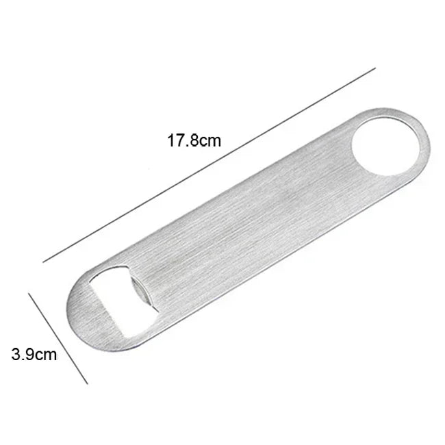 Mini Durable Beer Bottle Opener Stainless Steel Flat Speed Bottle Cap Opener Remover Bar Blade Kitchen Tool