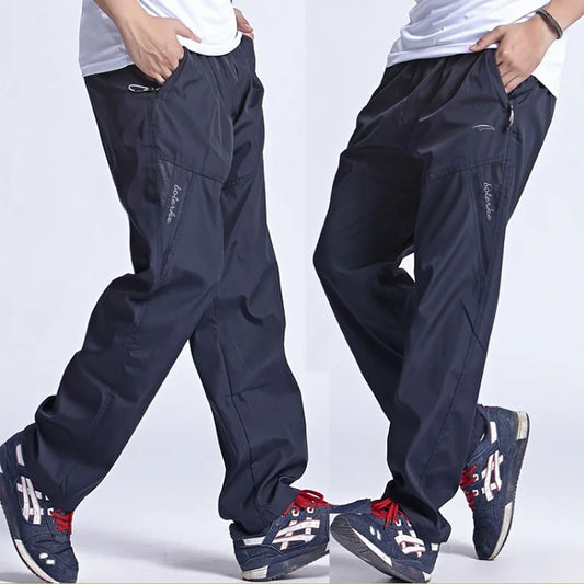 2024 Sportswear Joggers Outside Men's Casual Pants Quickly Dry Breathable Male Pants Men Trousers & Sweatpants Active Pants 6XL