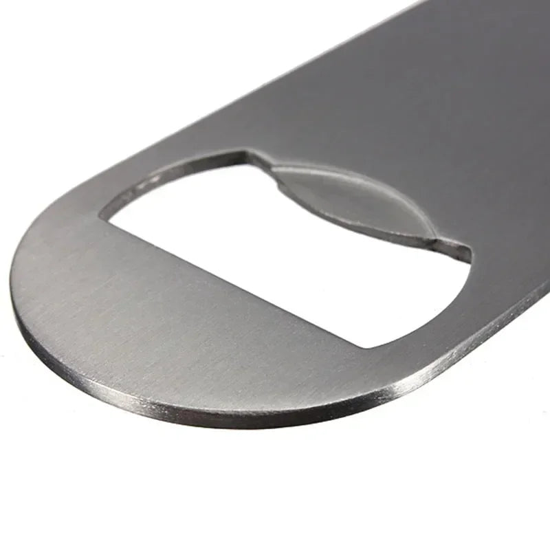 Mini Durable Beer Bottle Opener Stainless Steel Flat Speed Bottle Cap Opener Remover Bar Blade Kitchen Tool