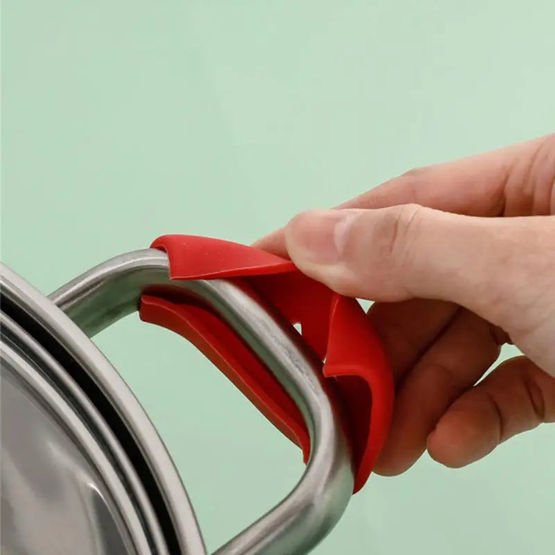 8/4/2pcs Silicone Pan Handle Cover Heat insulation Non-slip Assist handle Holder Hot pot anti-scalding handle pad Kitchen Gadget