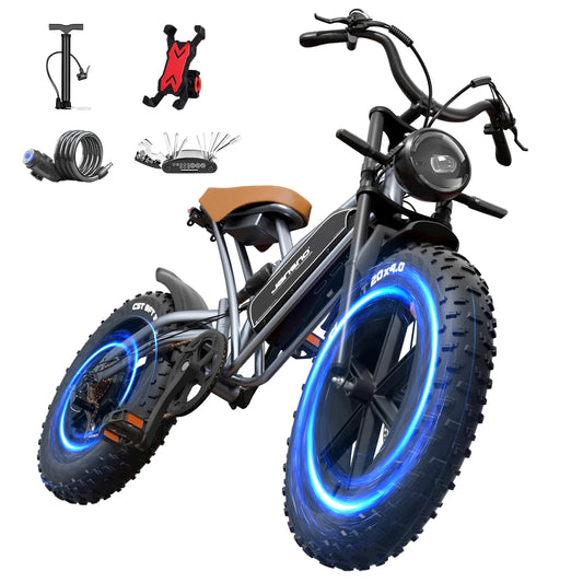 jansno x50 Adult Electric Bike 750W Motor EBicycle 48V 14AH 20 Inch Tire E-Bike Electric Mountain Bike Off-Road Motorcycle